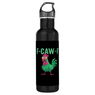 F-Caw-F Chicken Vintage Style 710 Ml Water Bottle