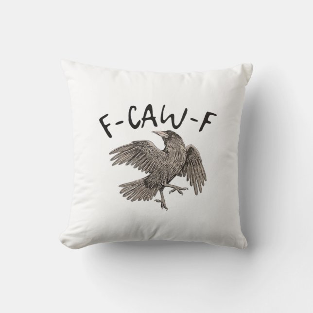 F-Caw-F Classic Aesthetic Casual Cushion (Front)