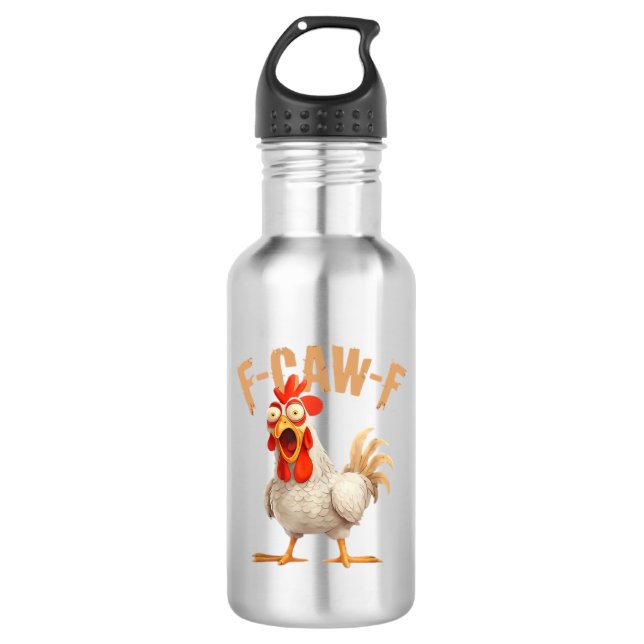 F-Caw-F Classic Aesthetic Style 710 Ml Water Bottle (Front)