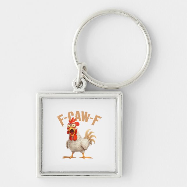 F-Caw-F Classic Aesthetic Style Key Ring (Front)