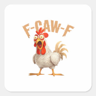 F-Caw-F Classic Aesthetic Style Square Sticker