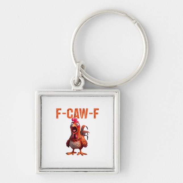 F-Caw-F Classic Basic Design Key Ring (Front)