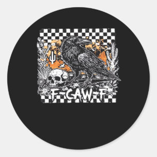 F-Caw-F Classic Cool Classic Round Sticker