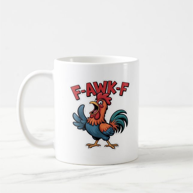F-Caw-F Classic Cool Unique Coffee Mug (Left)