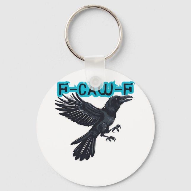 F-Caw-F Classic Creative Casual Key Ring (Front)