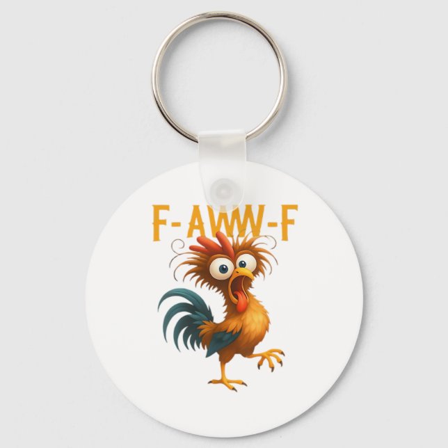 F-Caw-F Classic Creative Casual Key Ring (Front)