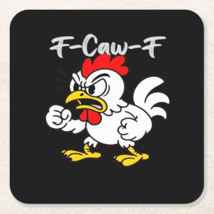 F-Caw-F Classic Creative Casual Square Paper Coaster