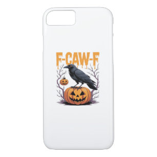 F-Caw-F Classic Halloween Raven Pumpkin Tee - Spoo iPhone 8/7 Case
