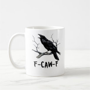 F-Caw-F Classic Minimal Clean Coffee Mug