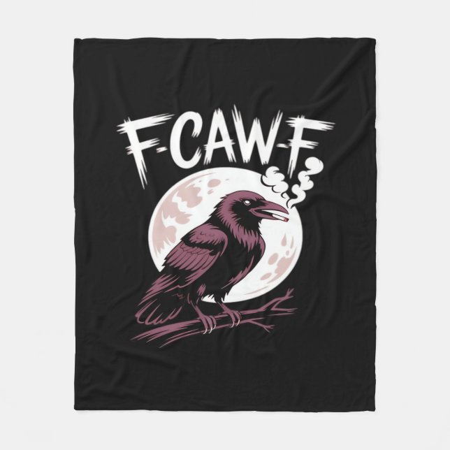 F-Caw-F Classic Minimal Clean Fleece Blanket (Front)