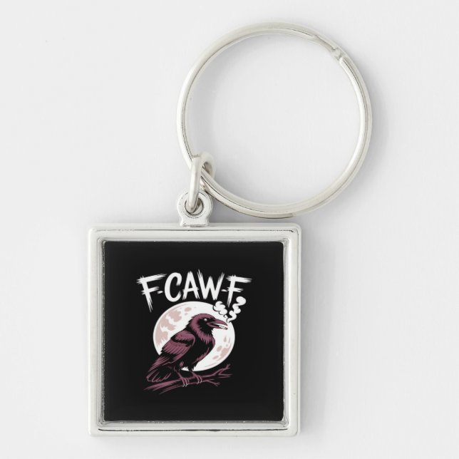 F-Caw-F Classic Minimal Clean Key Ring (Front)