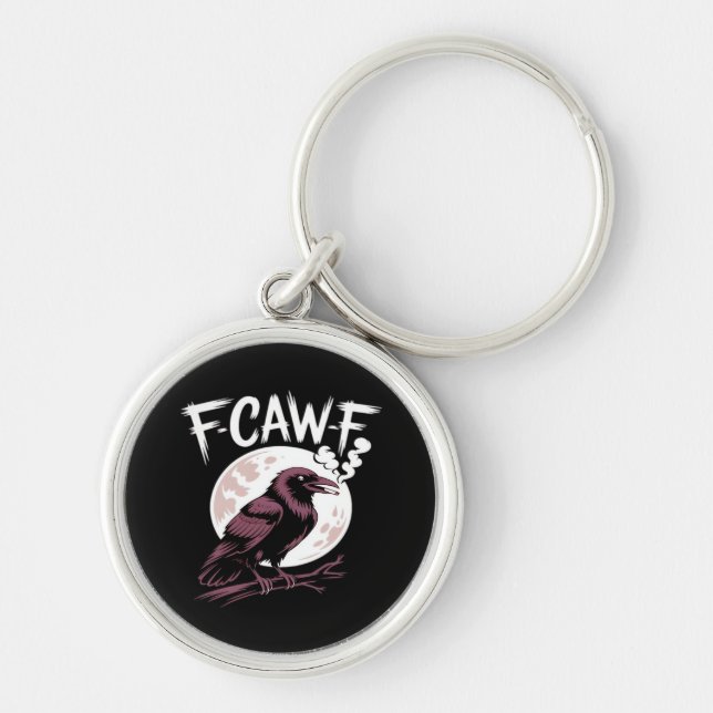 F-Caw-F Classic Minimal Clean Key Ring (Front)
