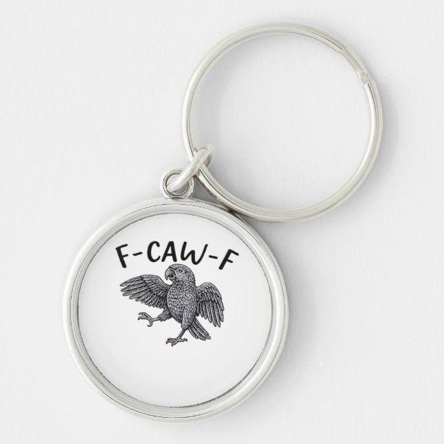 F-Caw-F Classic Minimal Clean Key Ring (Front)