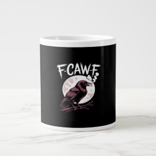 F-Caw-F Classic Minimal Clean Large Coffee Mug
