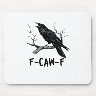 F-Caw-F Classic Minimal Clean Mouse Pad