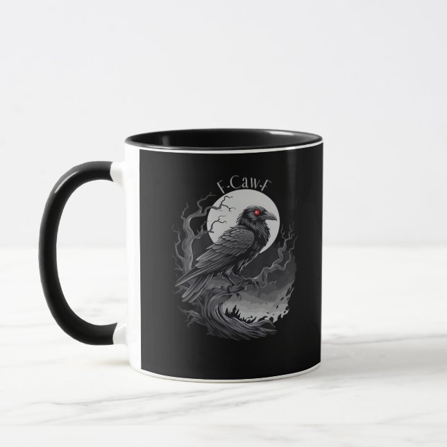 F-Caw-F Classic Minimal Clean Mug (Left)