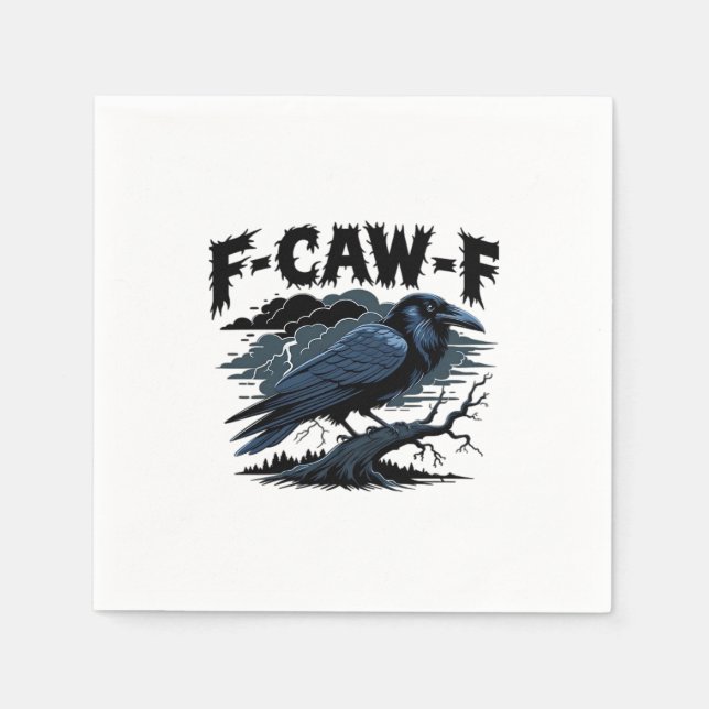 F-Caw-F Classic Minimal Clean Napkin (Front)