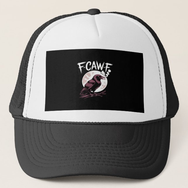 F-Caw-F Classic Minimal Clean Trucker Hat (Front)