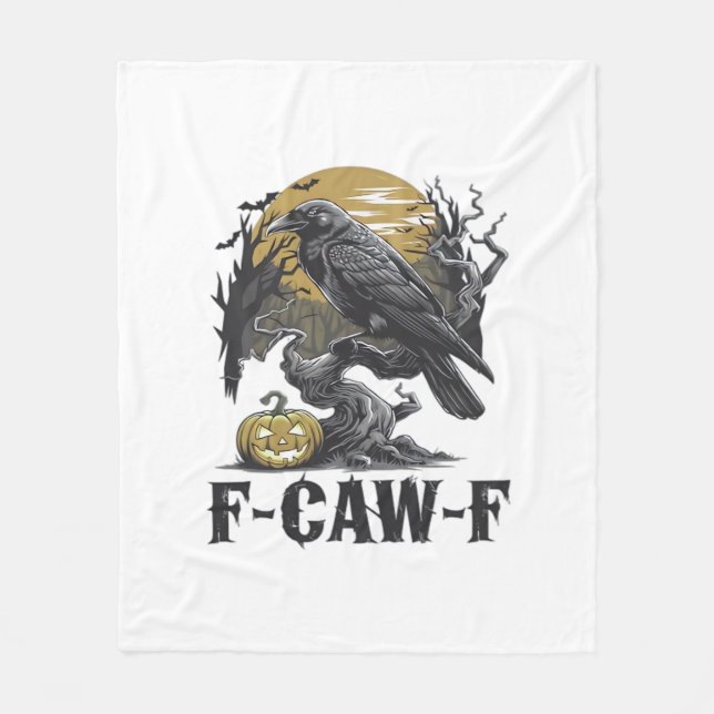 F-Caw-F Classic Minimal Design Fleece Blanket (Front)