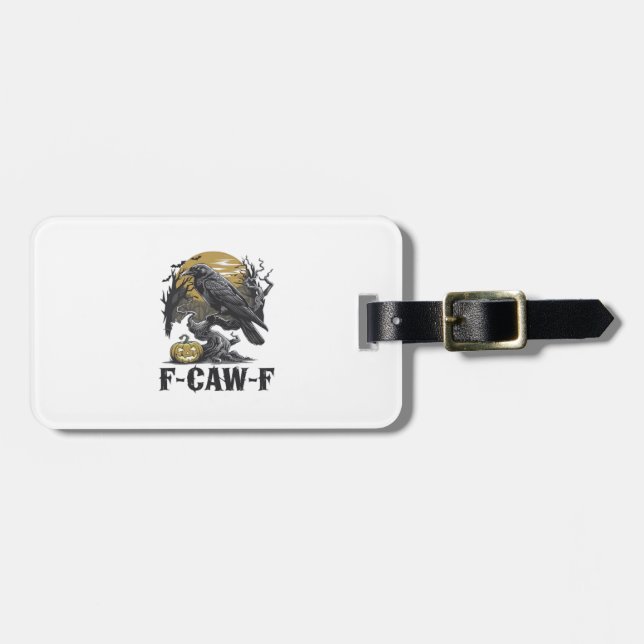 F-Caw-F Classic Minimal Design Luggage Tag (Front Horizontal)