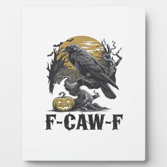 F-Caw-F Classic Minimal Design Plaque (Front)