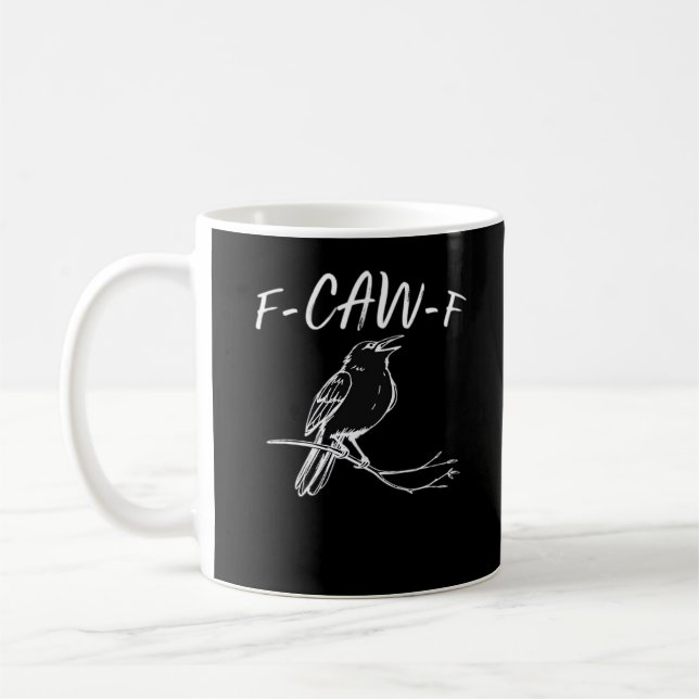 F-Caw-F Classic Retro Style Coffee Mug (Left)