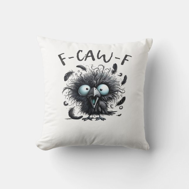 F-Caw-F Classic Retro Style Cushion (Front)