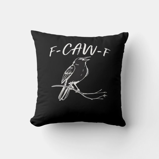 F-Caw-F Classic Retro Style Cushion (Front)