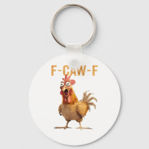 F-Caw-F Classic Retro Style Key Ring