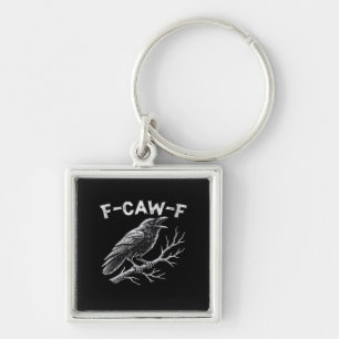 F-Caw-F Classic Retro Style Key Ring