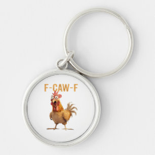 F-Caw-F Classic Retro Style Key Ring