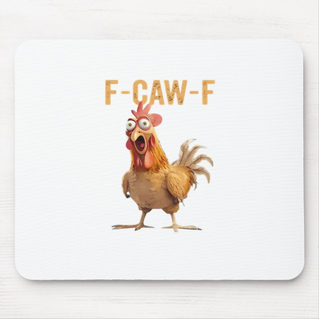 F-Caw-F Classic Retro Style Mouse Pad (Front)