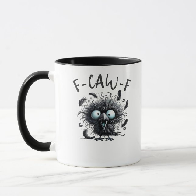 F-Caw-F Classic Retro Style Mug (Left)