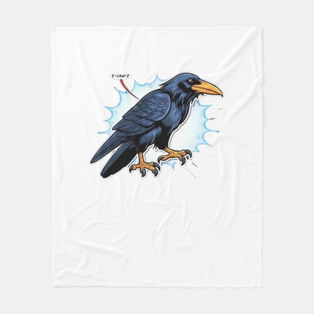 F-Caw-F Classic Simple Clean Fleece Blanket (Front)
