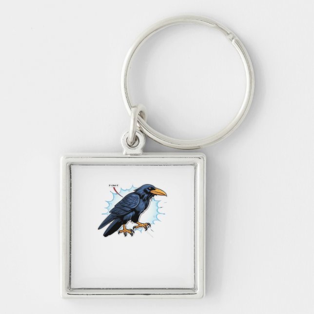 F-Caw-F Classic Simple Clean Key Ring (Front)