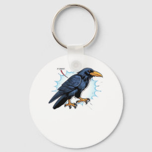 F-Caw-F Classic Simple Clean Key Ring