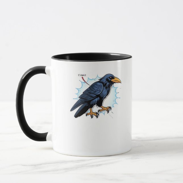 F-Caw-F Classic Simple Clean Mug (Left)