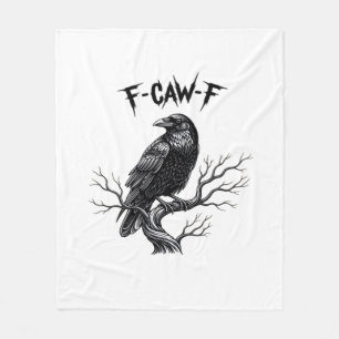 F-Caw-F Classic Trendy Style Fleece Blanket