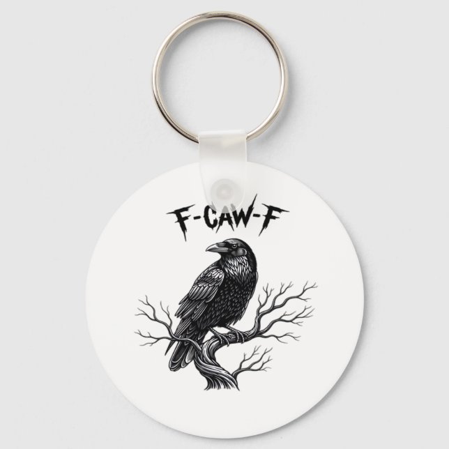 F-Caw-F Classic Trendy Style Key Ring (Front)