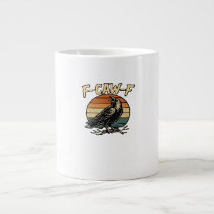 F-Caw-F Classic Vintage Art Large Coffee Mug