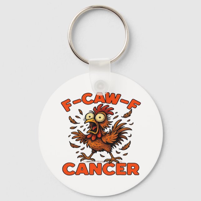F-Caw-F Classic Vintage Cool Key Ring (Front)