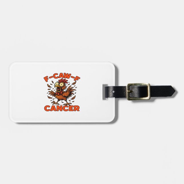 F-Caw-F Classic Vintage Cool Luggage Tag (Front Horizontal)