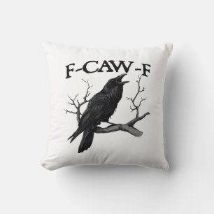 F-Caw-F Classic Vintage Graphic Cushion