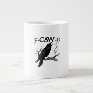 F-Caw-F Classic Vintage Graphic Large Coffee Mug