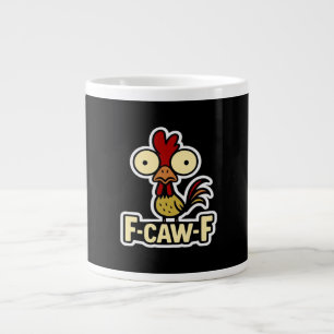 F-Caw-F Classic Vintage Graphic Large Coffee Mug