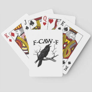 F-Caw-F Classic Vintage Graphic Playing Cards