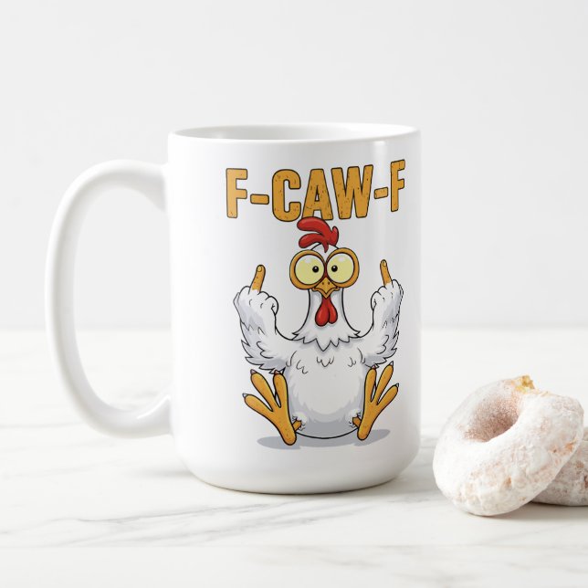 F-CAW-F COFFEE MUG (With Donut)