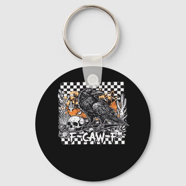 F-Caw-F Cool Retro Key Ring (Front)