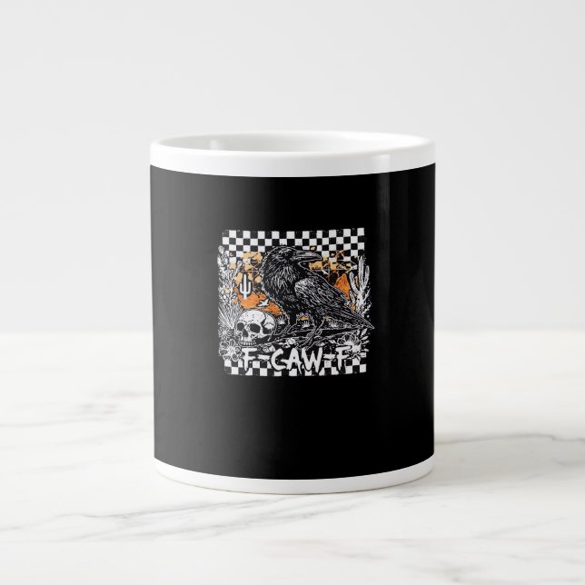 F-Caw-F Cool Retro Large Coffee Mug (Front)