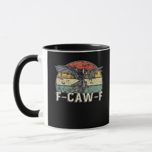 F-Caw-F Cow Funny Bird Vintage Sunset Funny Humor Mug